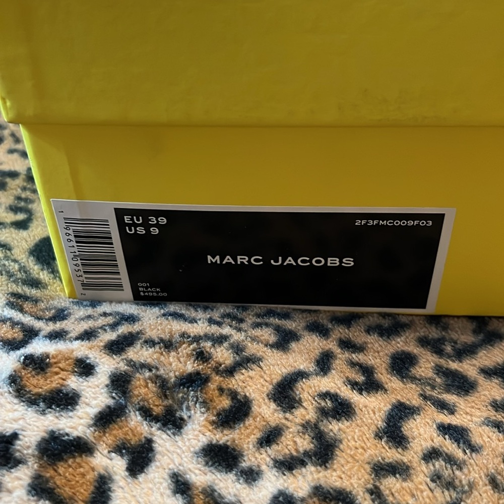 Marc Jacobs Black Leather Platform Clogs - Picture 2 of 5